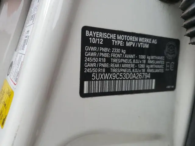 2013 BMW X3 XDRIVE28I  