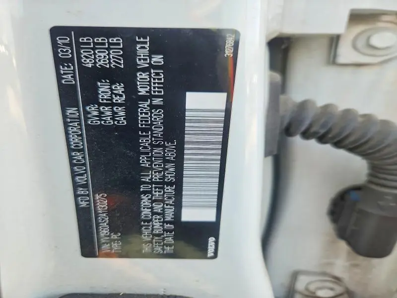 2010 VOLVO S80 3.2  