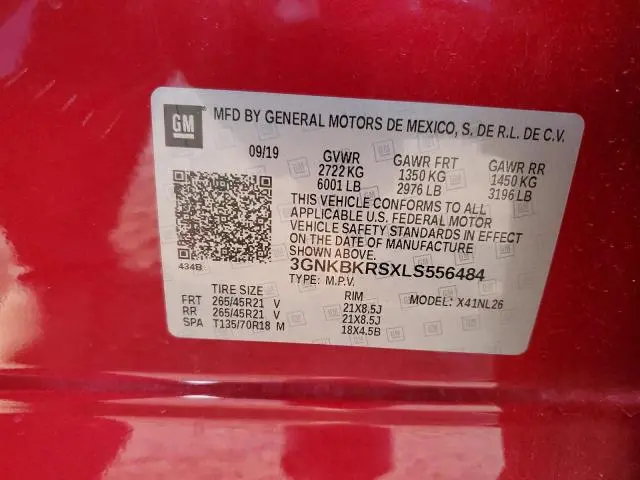 2020 CHEVROLET BLAZER RS  