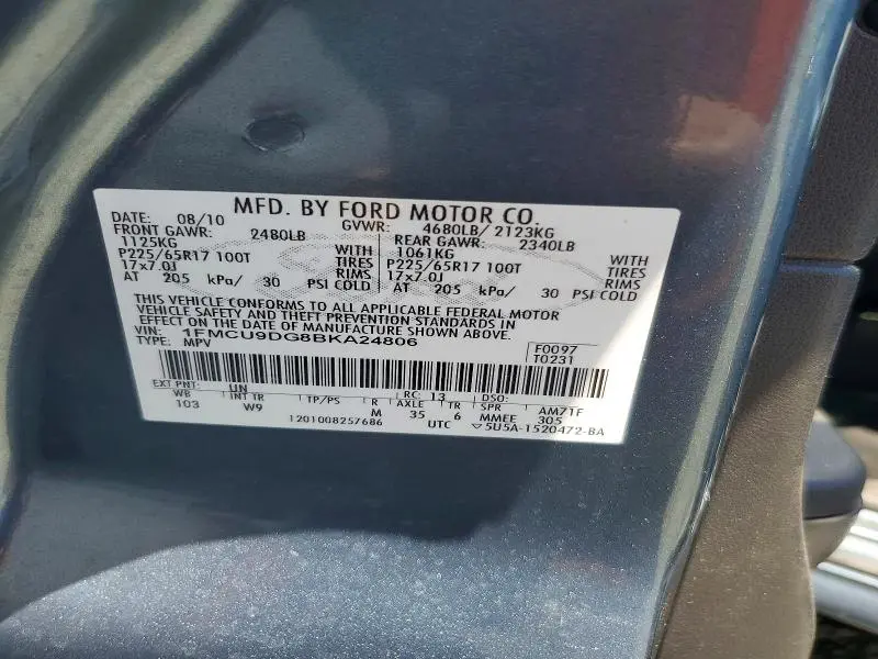 2011 FORD ESCAPE XLT  
