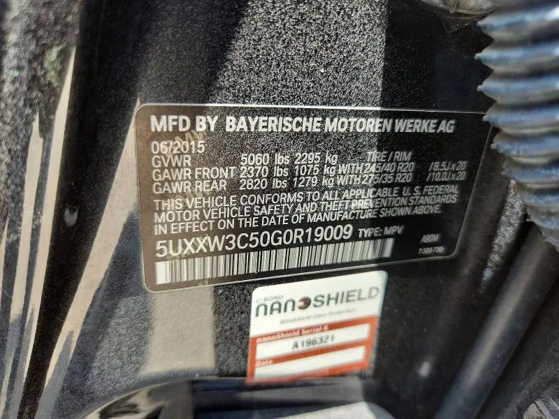 2016 BMW X4 XDRIVE28I  
