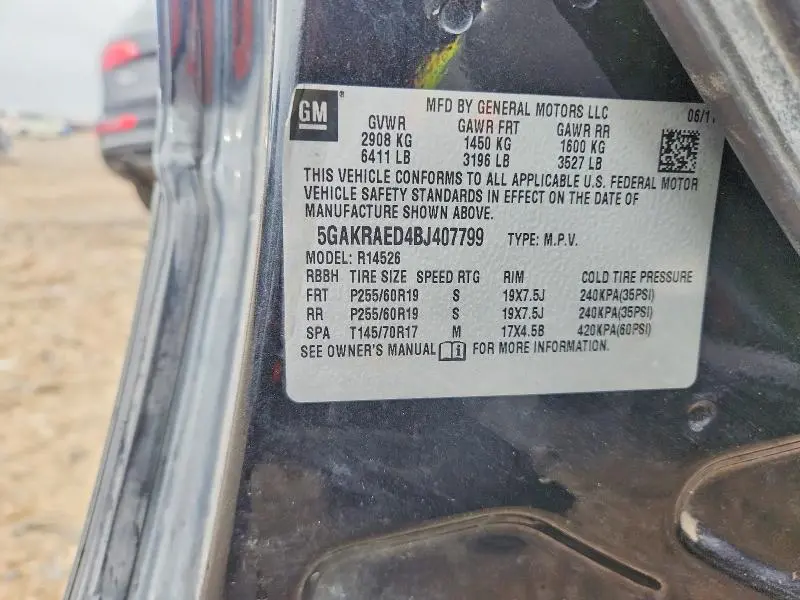 2011 BUICK ENCLAVE CX  