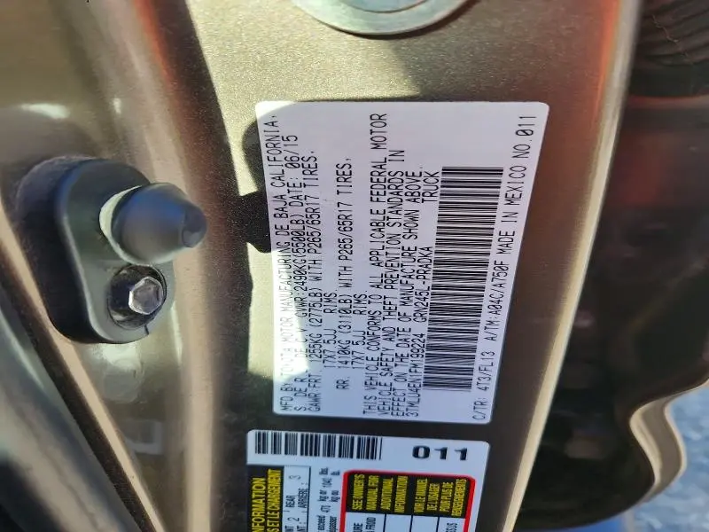 2015 TOYOTA TACOMA V6  