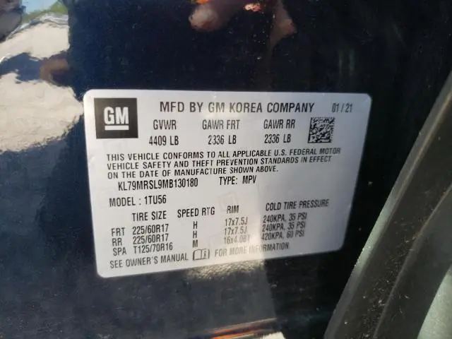 2021 CHEVROLET TRAILBLAZER LT  