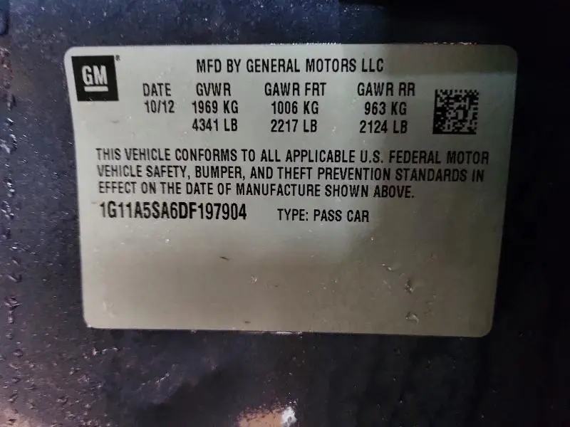 2013 CHEVROLET MALIBU LS  