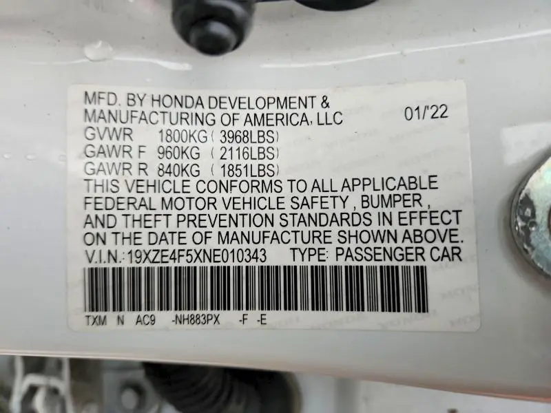 2022 HONDA INSIGHT EX  