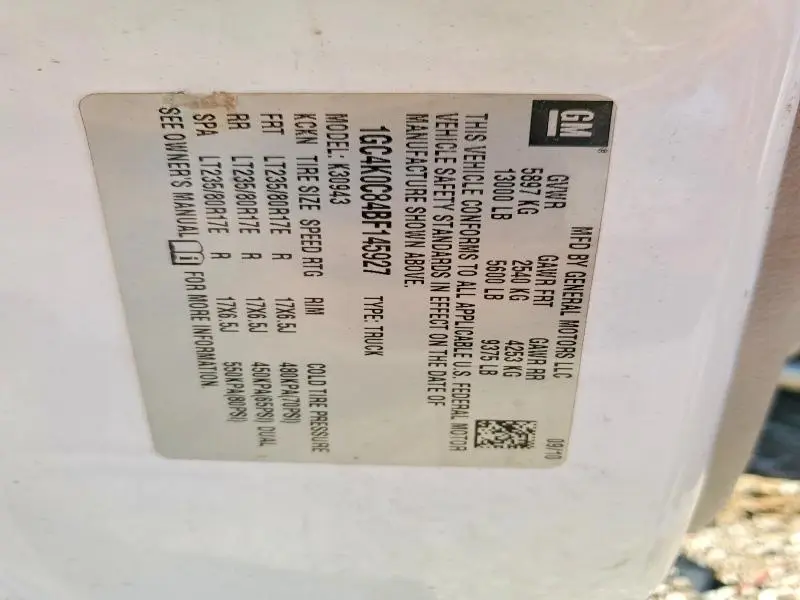 2011 CHEVROLET SILVERADO K3500 LT  