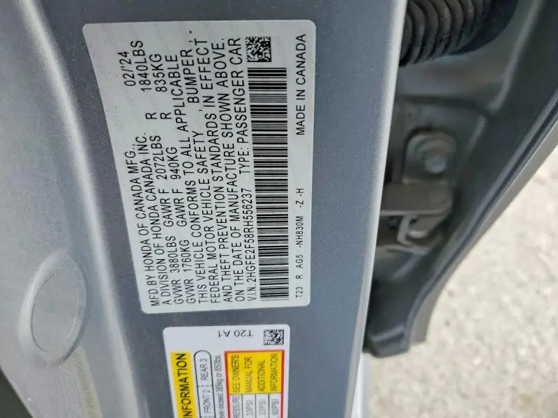 2024 HONDA CIVIC SPORT  