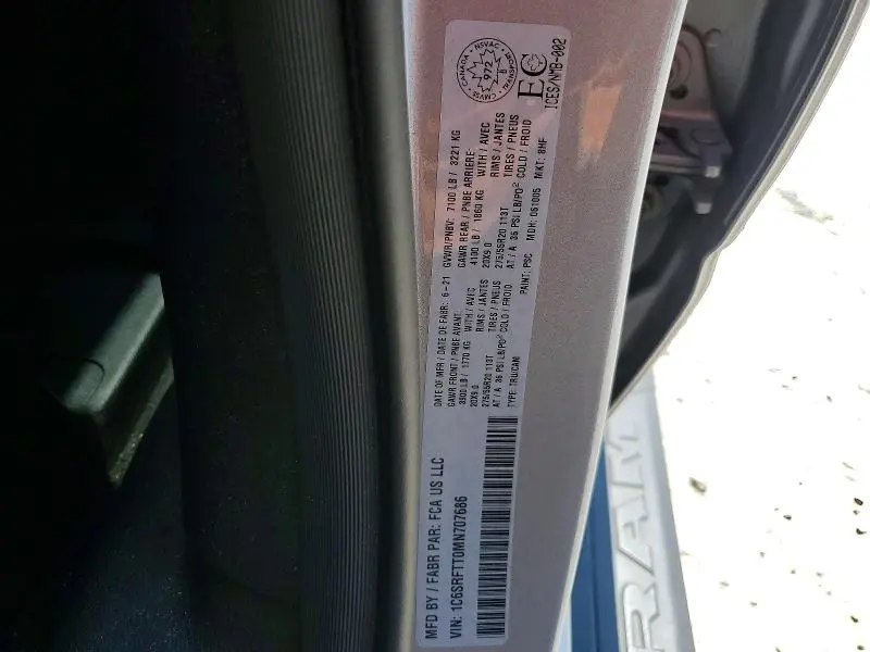 2021 RAM 1500 SPORT  