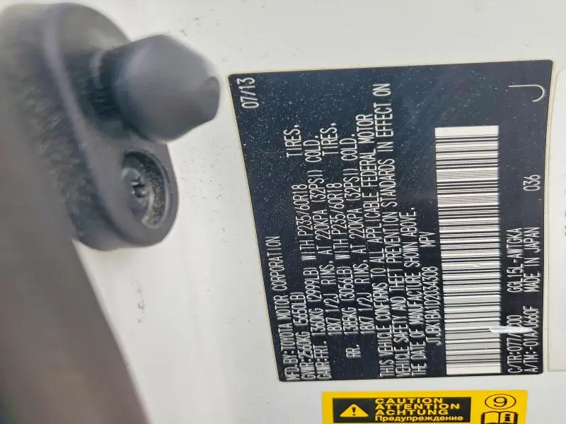 2013 LEXUS RX 350 BASE  