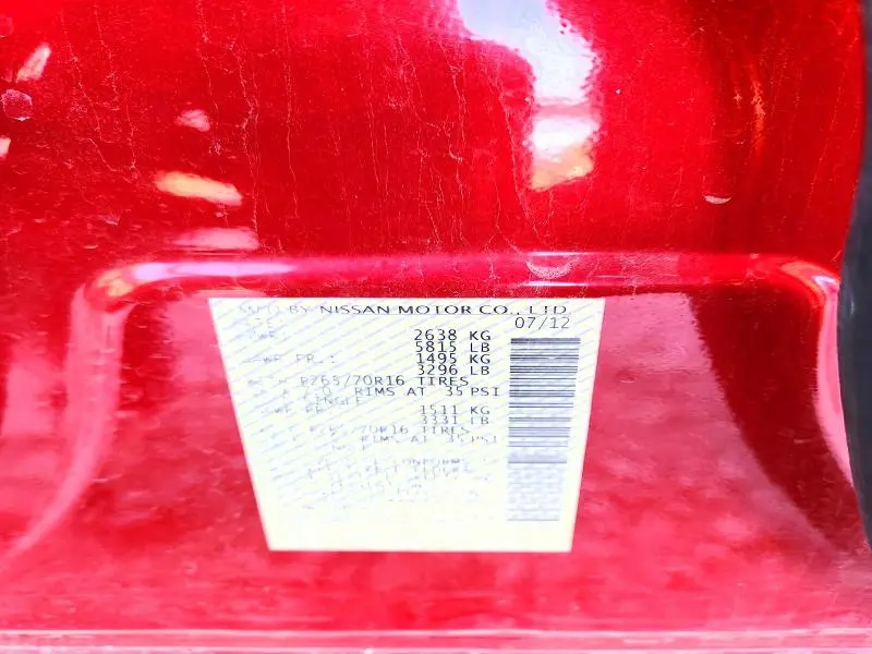 2012 NISSAN FRONTIER S  