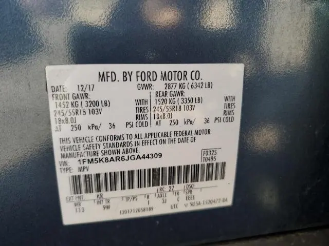 2018 FORD EXPLORER POLICE INTERCEPTOR  