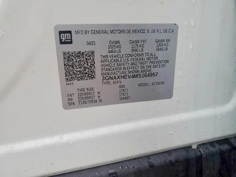 2021 CHEVROLET EQUINOX LS  