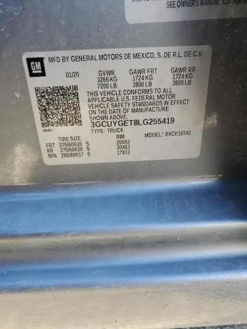 2020 CHEVROLET SILVERADO K1500 LTZ  