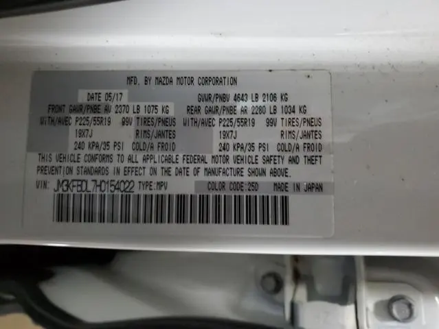 2017 MAZDA CX-5 GRAND TOURING  