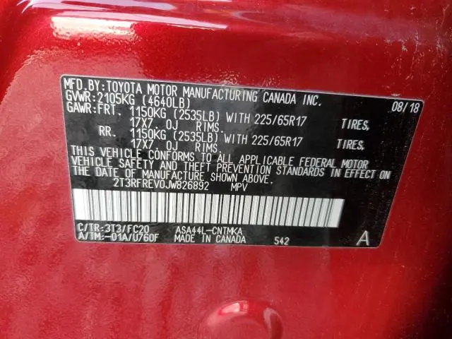 2018 TOYOTA RAV4 ADVENTURE  