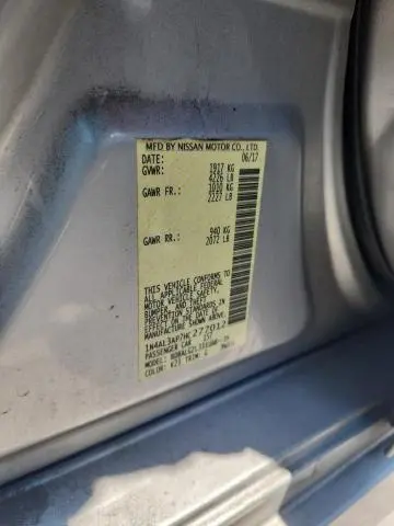 2017 NISSAN ALTIMA 2.5  