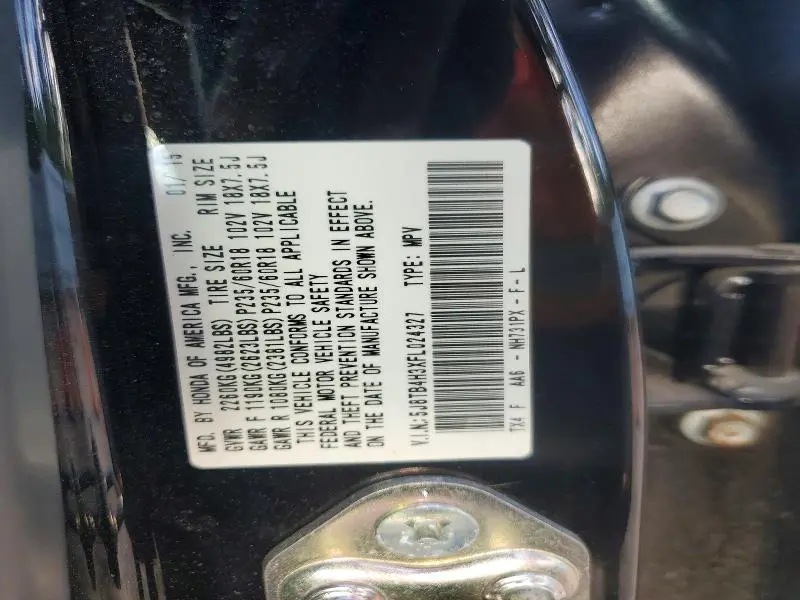 2015 ACURA RDX   