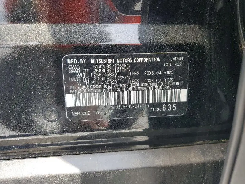 2022 MITSUBISHI OUTLANDER SEL  