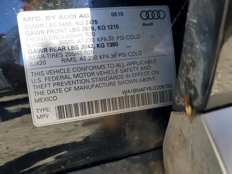 2018 AUDI Q5 PREMIUM PLUS  
