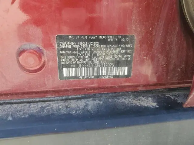 2011 SUBARU FORESTER 2.5X PREMIUM  