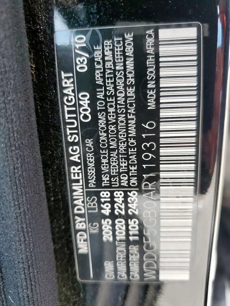 2010 MERCEDES-BENZ C 350