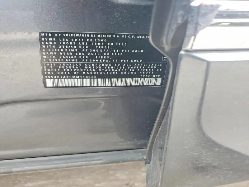 2021 VOLKSWAGEN TIGUAN SEL PREMIUM R-LINE  