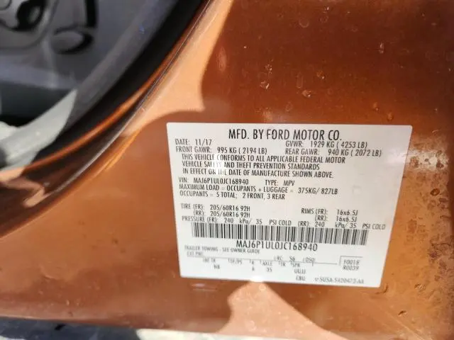 2018 FORD ECOSPORT SE  