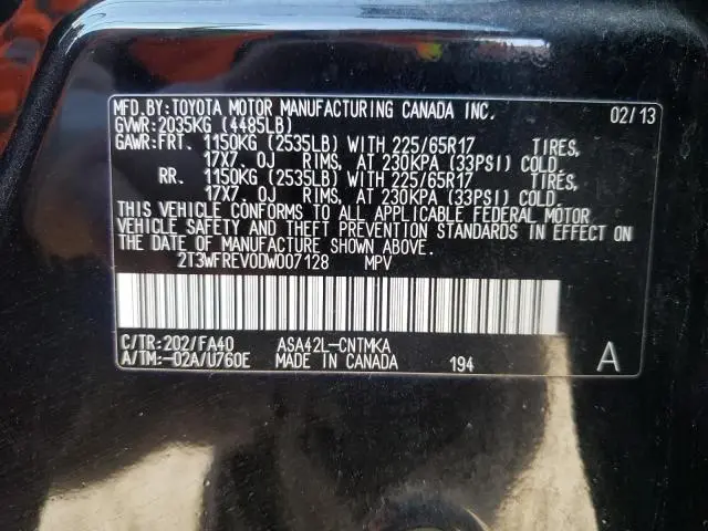 2013 TOYOTA RAV4 XLE