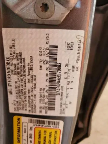 2014 FORD FUSION SE PHEV  