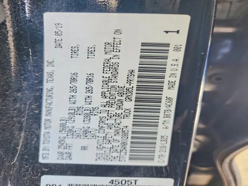 2019 TOYOTA TACOMA TRD PRO  