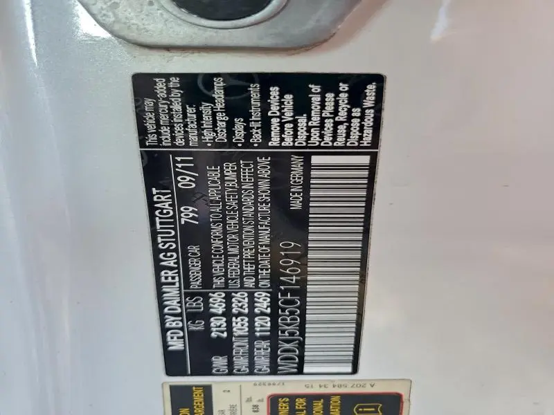 2012 MERCEDES-BENZ E 350  