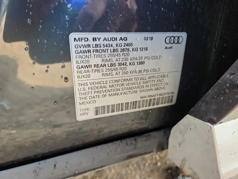 2019 AUDI Q5 PREMIUM PLUS  