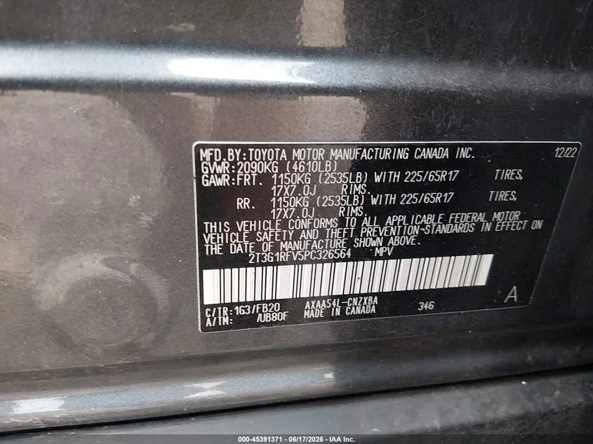 2023 TOYOTA RAV4 LE