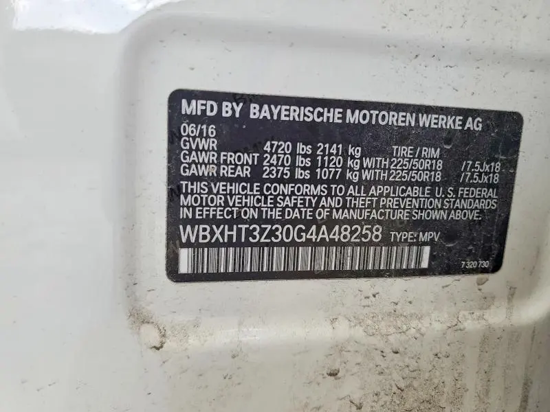 2016 BMW X1 XDRIVE28I  