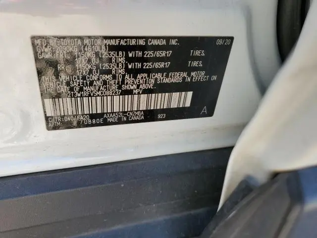 2021 TOYOTA RAV4 XLE
