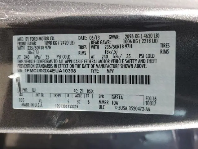 2014 FORD ESCAPE SE  