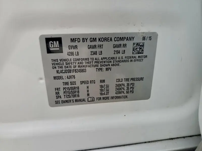 2015 BUICK ENCORE PREMIUM  