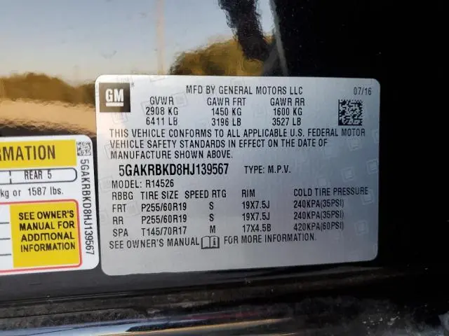 2017 BUICK ENCLAVE