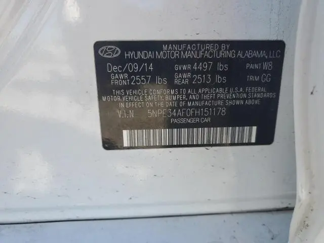 2015 HYUNDAI SONATA SPORT  