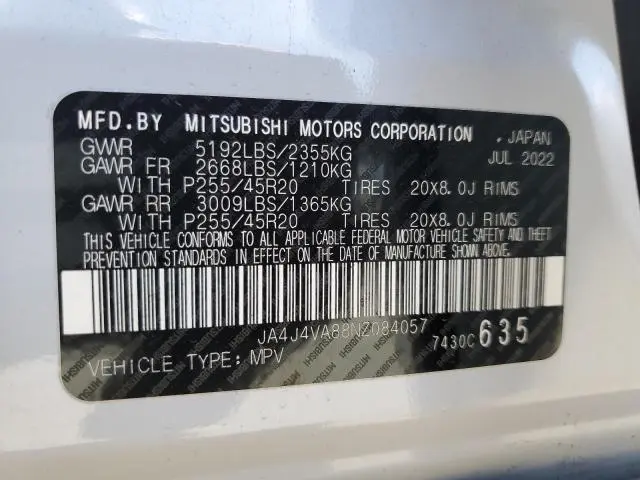 2022 MITSUBISHI OUTLANDER SEL