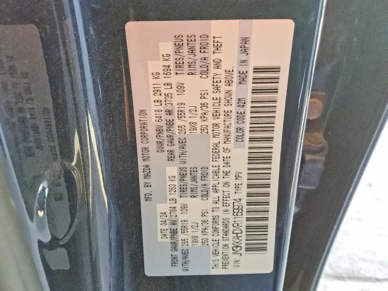 2024 MAZDA CX-90 SELECT  