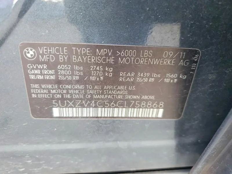2012 BMW X5 XDRIVE35I  