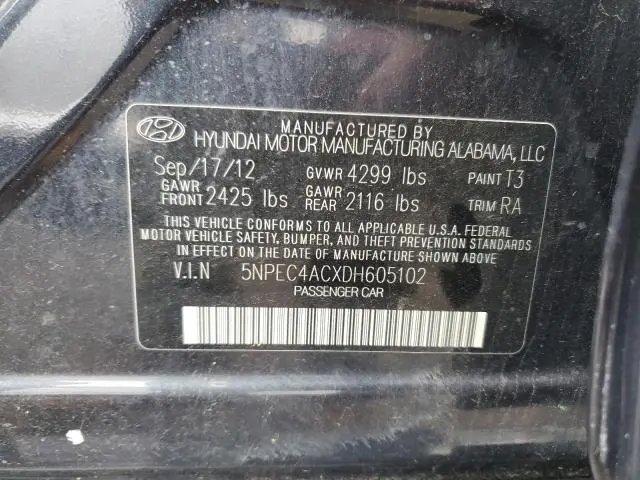 2013 HYUNDAI SONATA SE