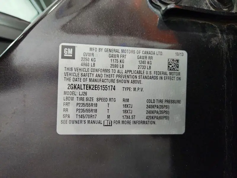 2014 GMC TERRAIN SLT  