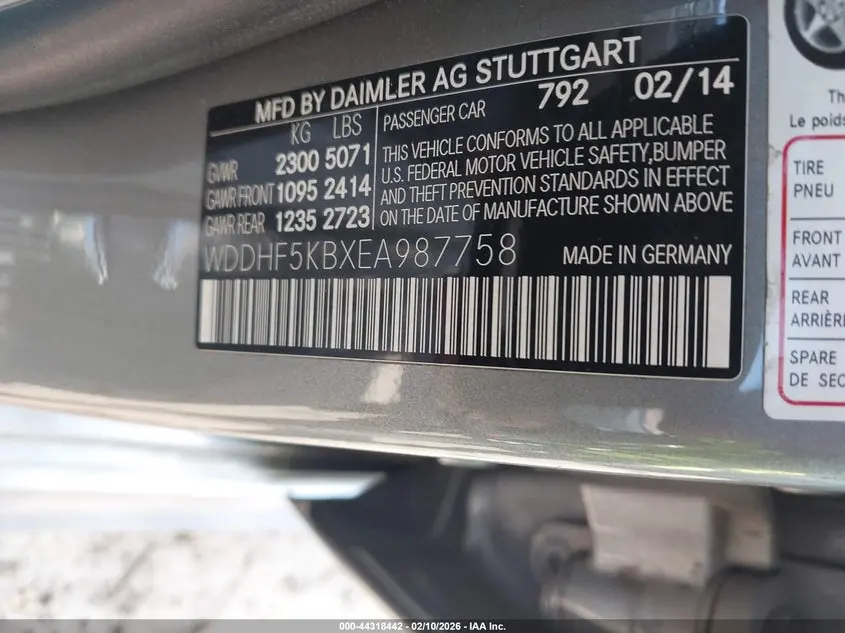 2014 MERCEDES-BENZ E 350  