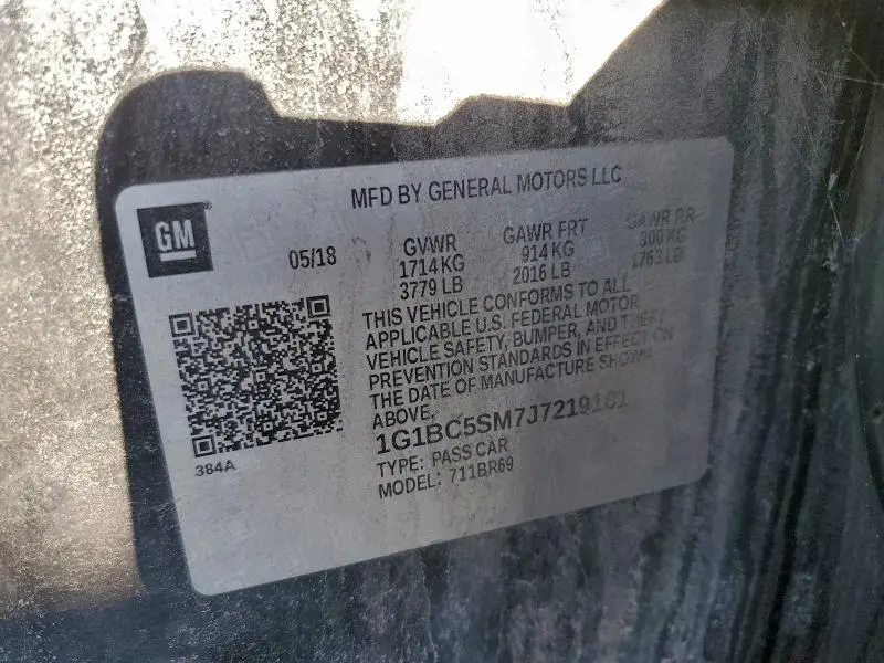 2018 CHEVROLET CRUZE LS  