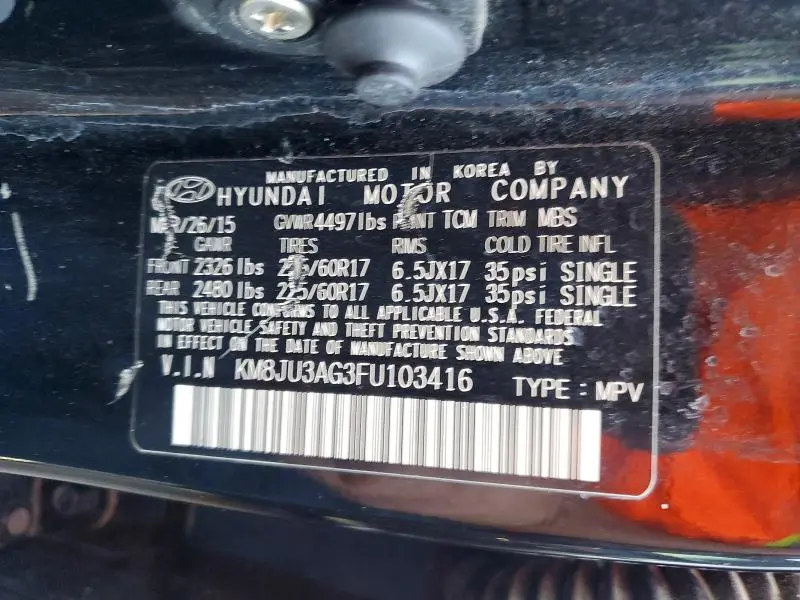 2015 HYUNDAI TUCSON SE  
