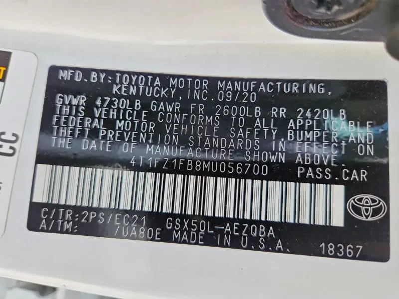 2021 TOYOTA AVALON TRD  