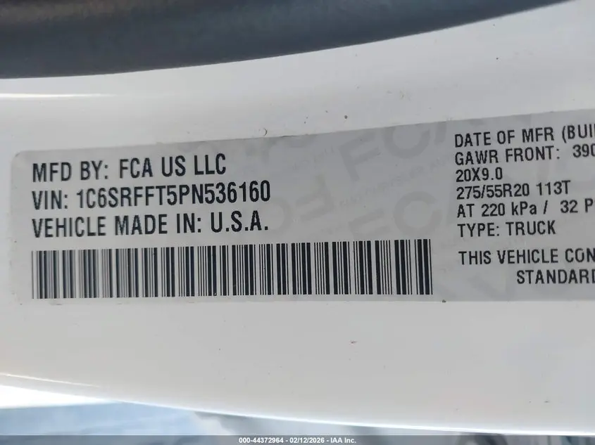 2023 RAM 1500 BIG HORN  4X4 5'7 BOX